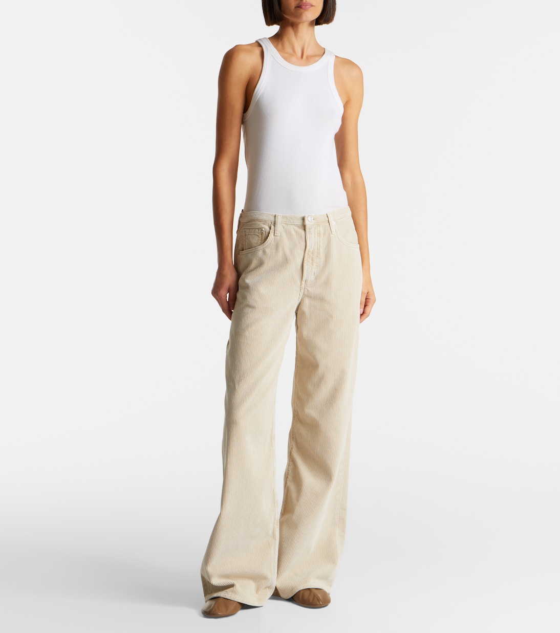 Weite Hose Keira aus Baumwoll-Cord | Agolde