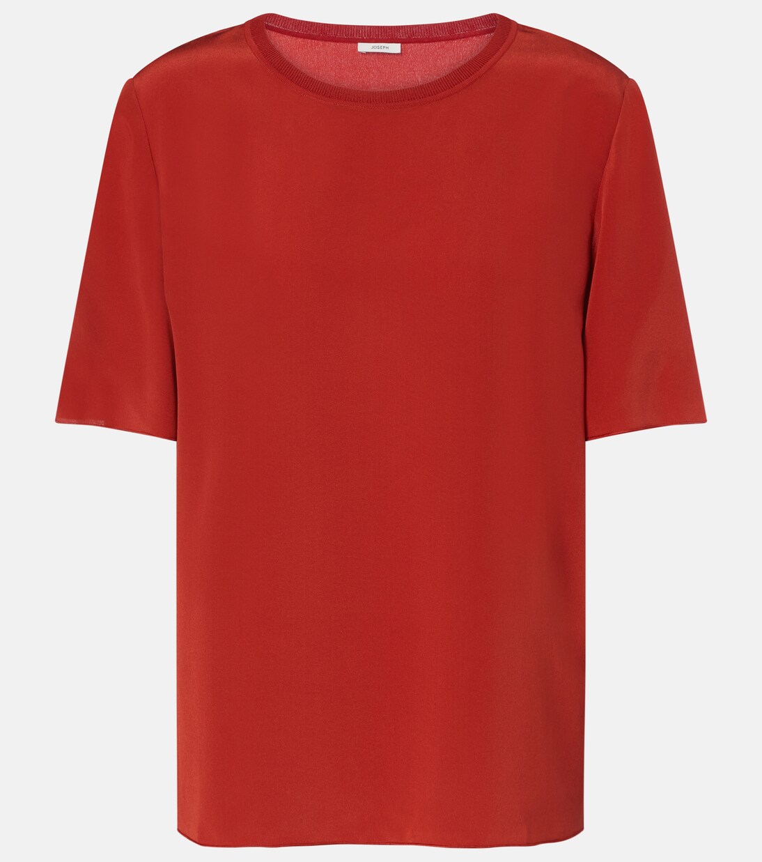 Rubin silk crêpe top | Joseph