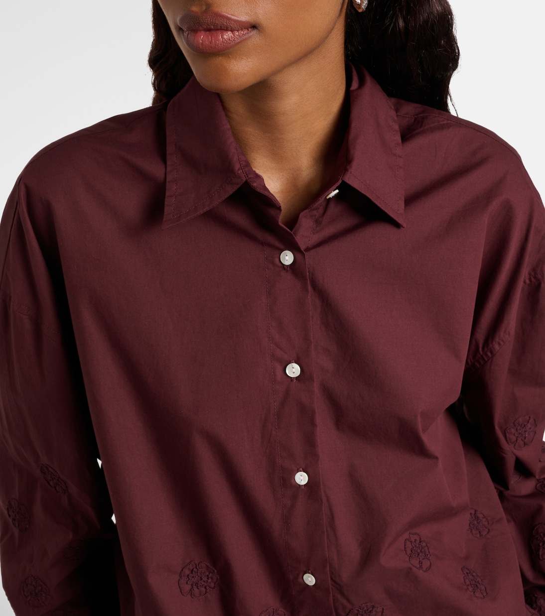 Embroidered cotton shirt | Juliet Dunn
