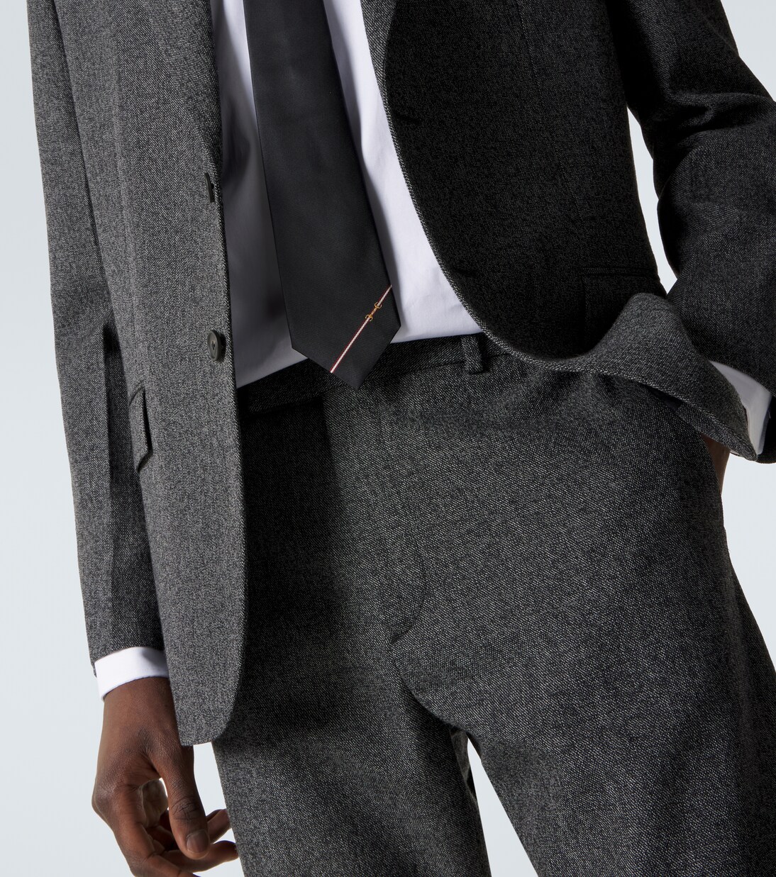 Cravatta Horsebit in jacquard di seta | Gucci