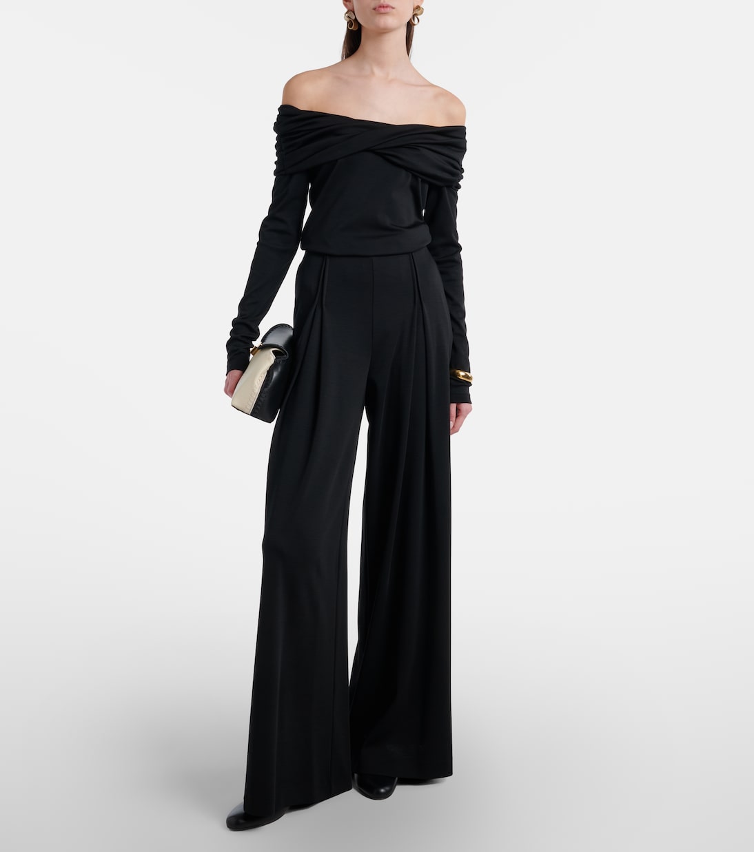 Pantalon ample Cocco en laine vierge | Max Mara