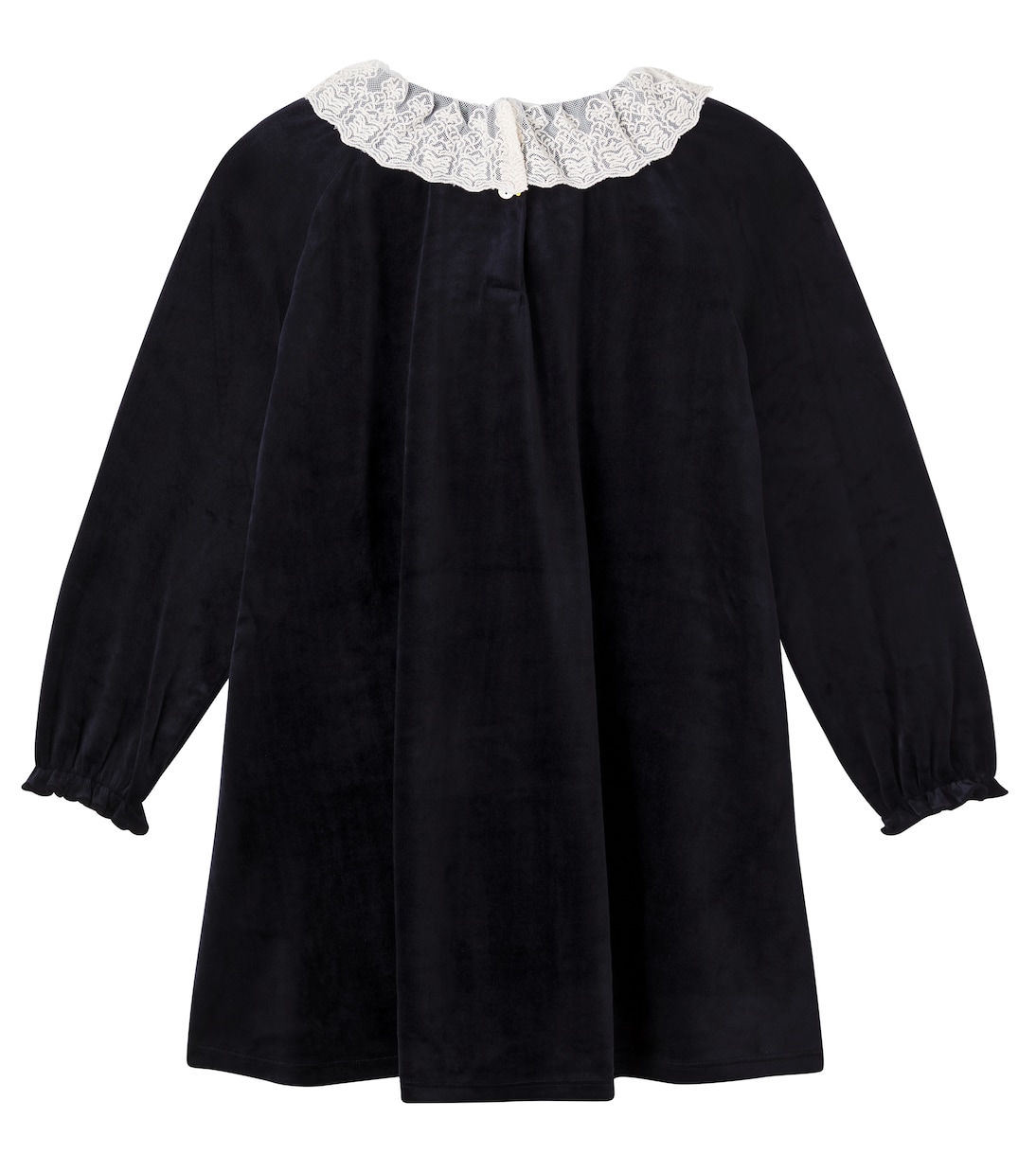 Kleid aus Samt mit Spitze | Konges Sløjd