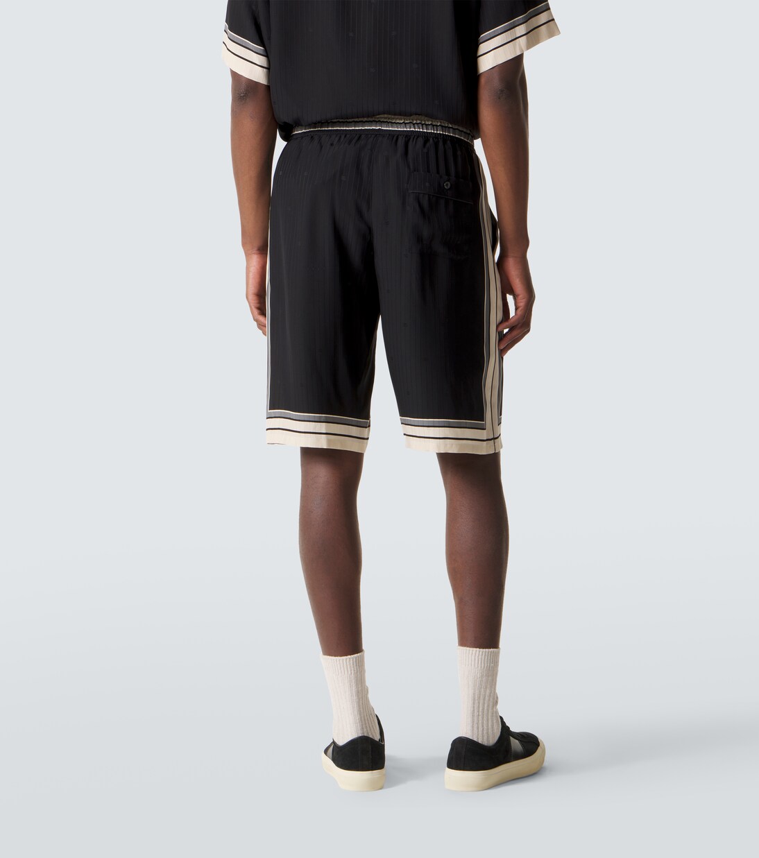 Striped silk Bermuda shorts | Dolce&Gabbana