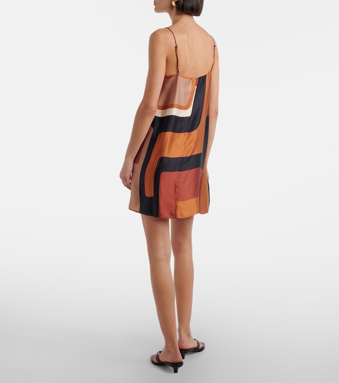 Bedrucktes Minikleid Phylis aus Satin | Faithfull