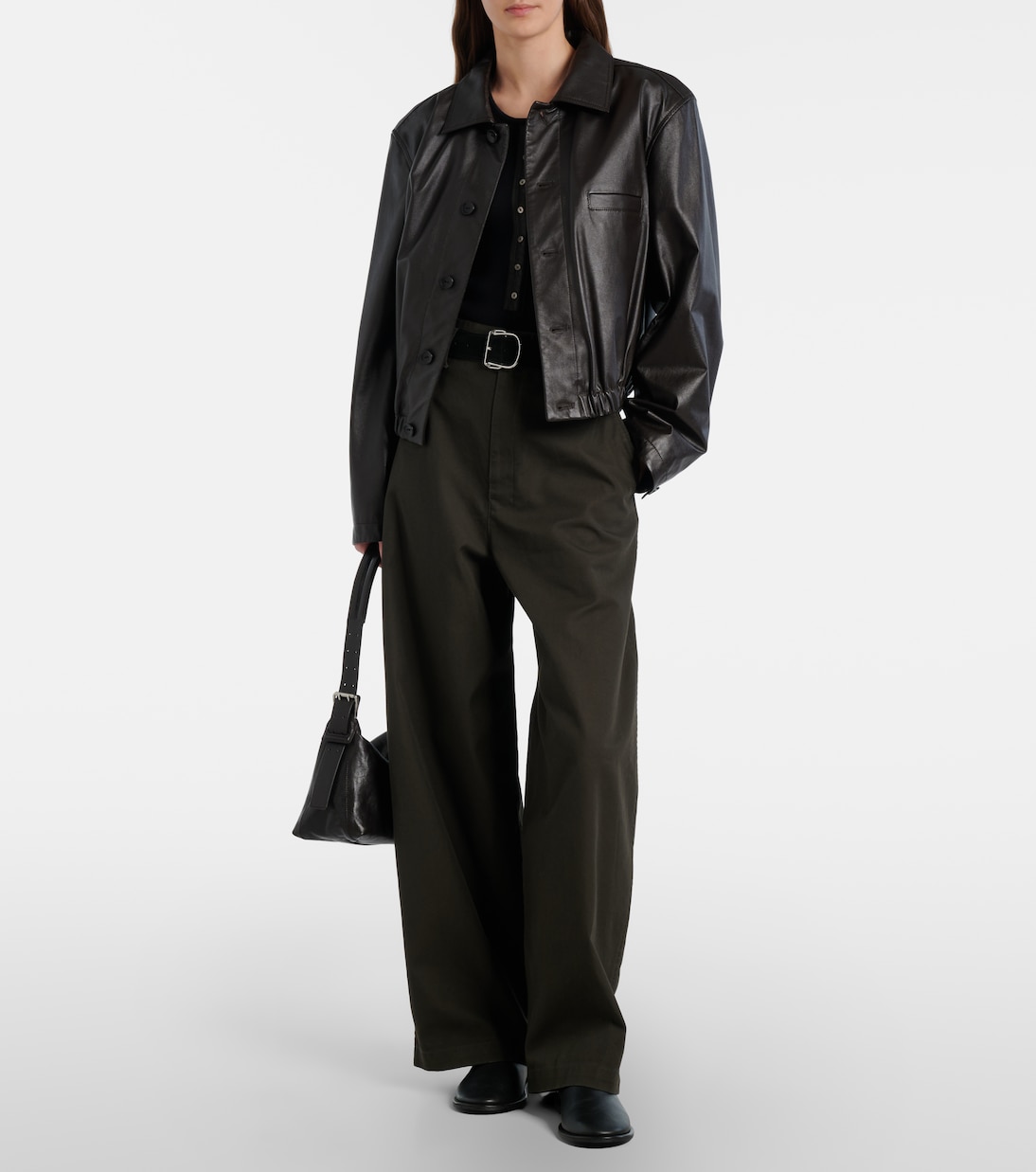 Henley-Top aus Baumwolle und Leinen | Lemaire