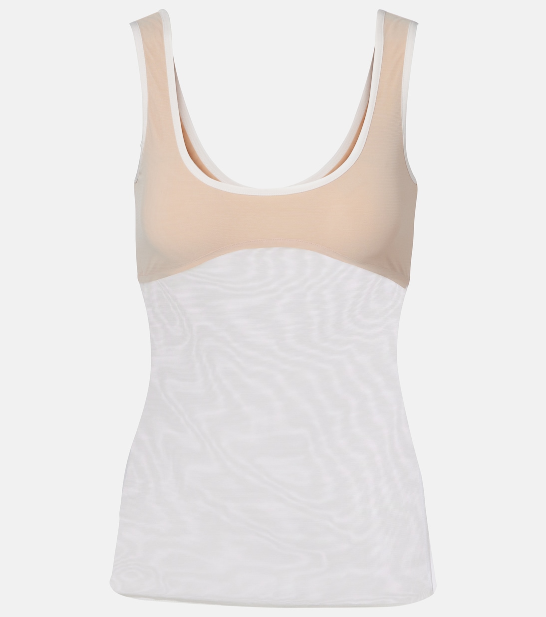 Semi-sheer tank top | Nensi Dojaka