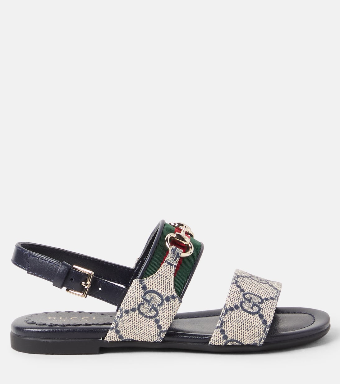 Horsebit GG Canvas sandals | Gucci Kids