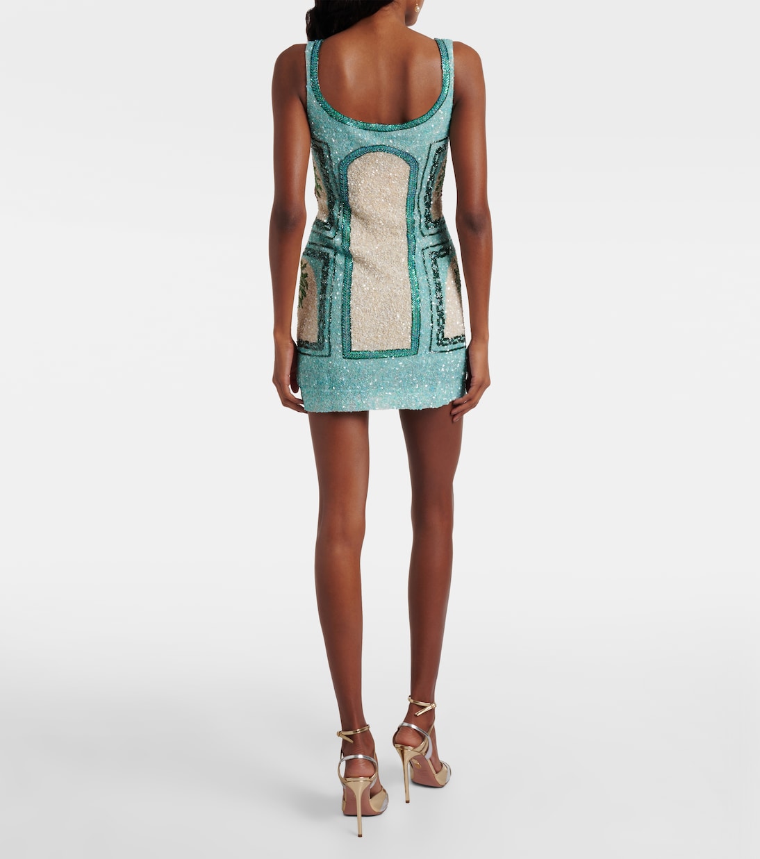 Verziertes Minikleid Palm Jumeirah | Là Fuori