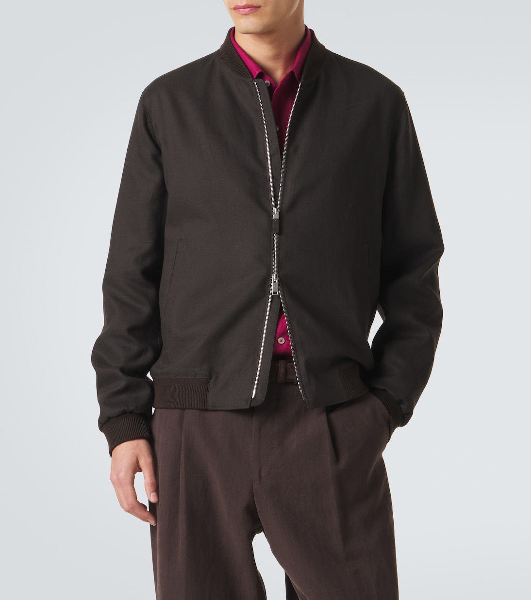 Linen bomber jacket | Zegna
