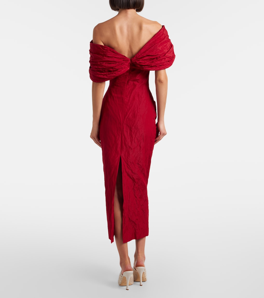 Off-Shoulder-Midikleid aus einem Baumwollgemisch | Magda Butrym