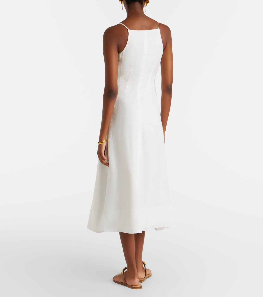 Georges linen midi dress | Veronica Beard
