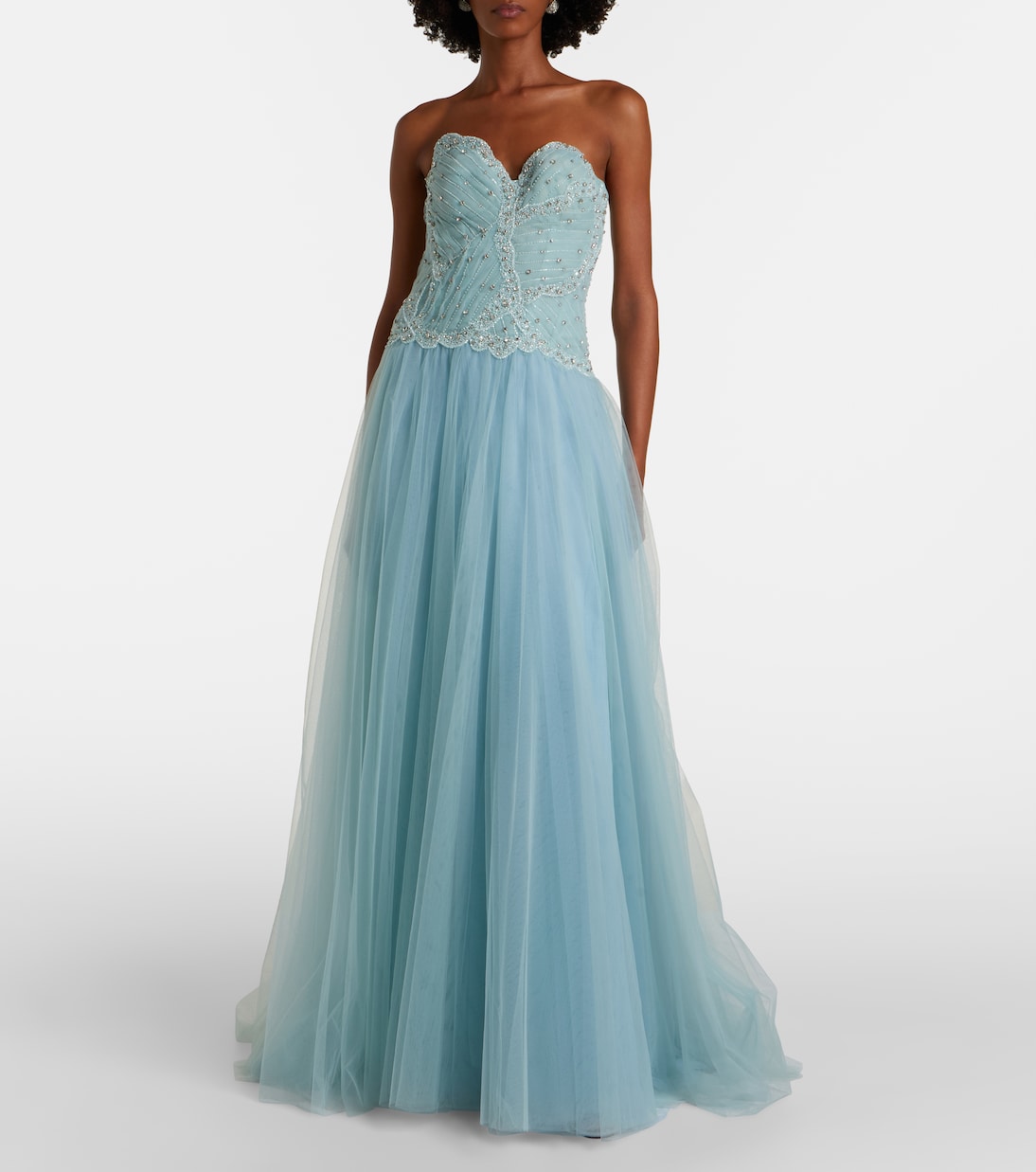 Vivienne embellished tulle gown | Costarellos