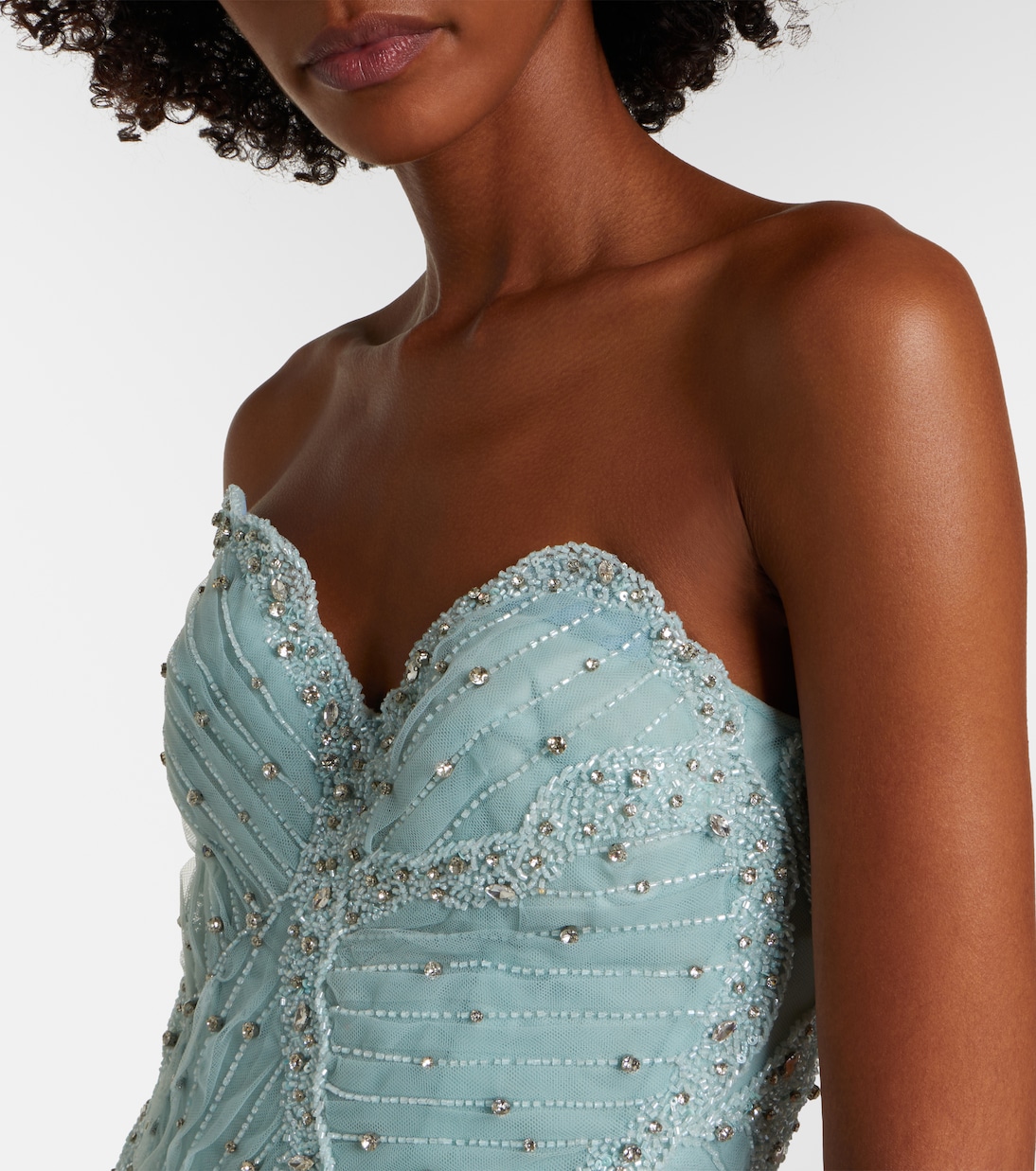 Vivienne embellished tulle gown | Costarellos