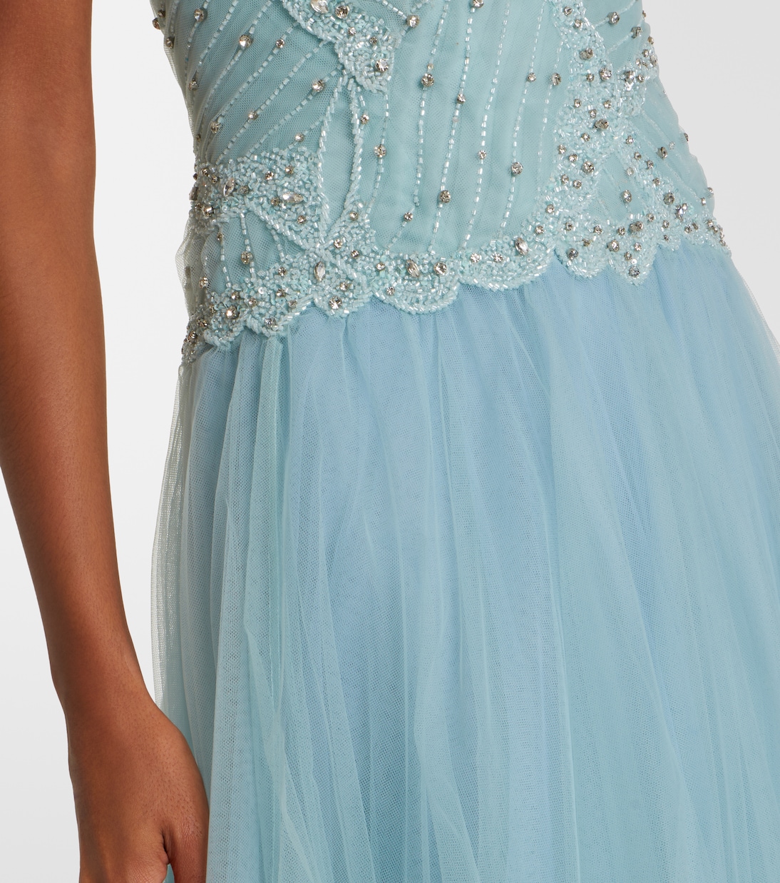 Vivienne embellished tulle gown | Costarellos