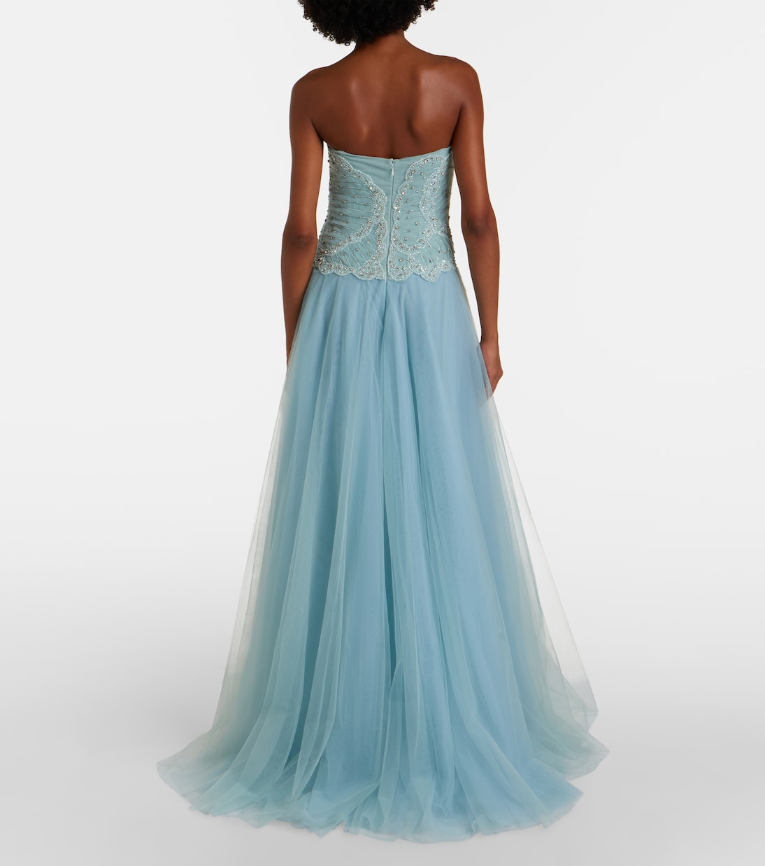 Vivienne embellished tulle gown | Costarellos