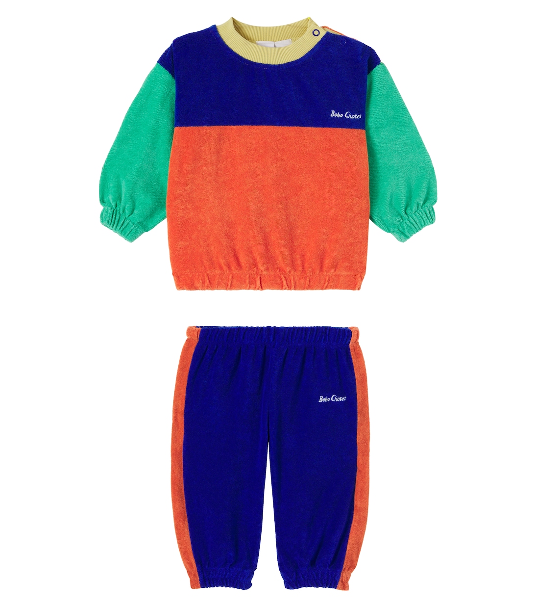 Bébé – Ensemble sweat-shirt et pantalon de survêtement en coton éponge mélangé | Bobo Choses