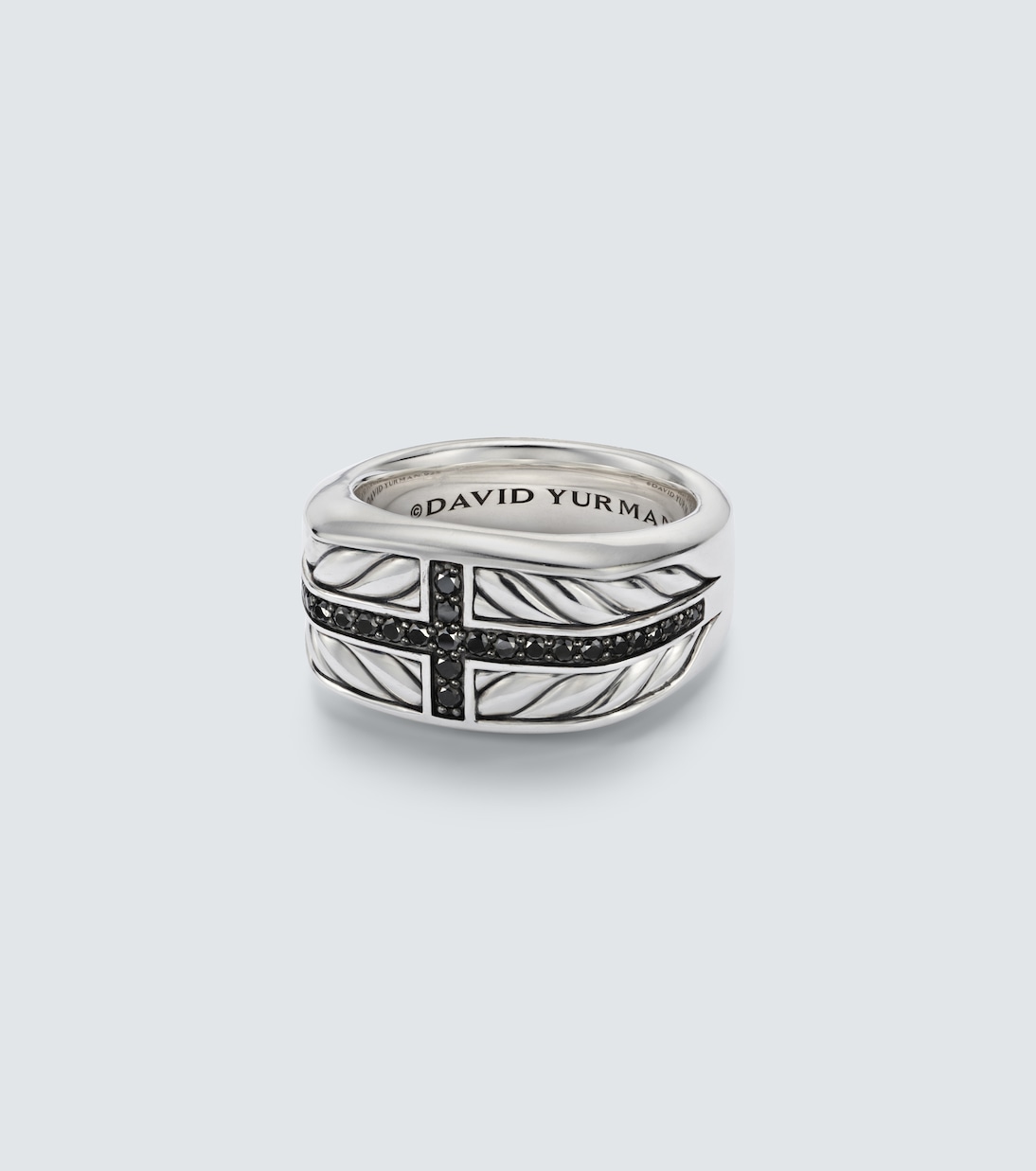 Ring Chevron aus Sterlingsilber mit Diamanten | David Yurman
