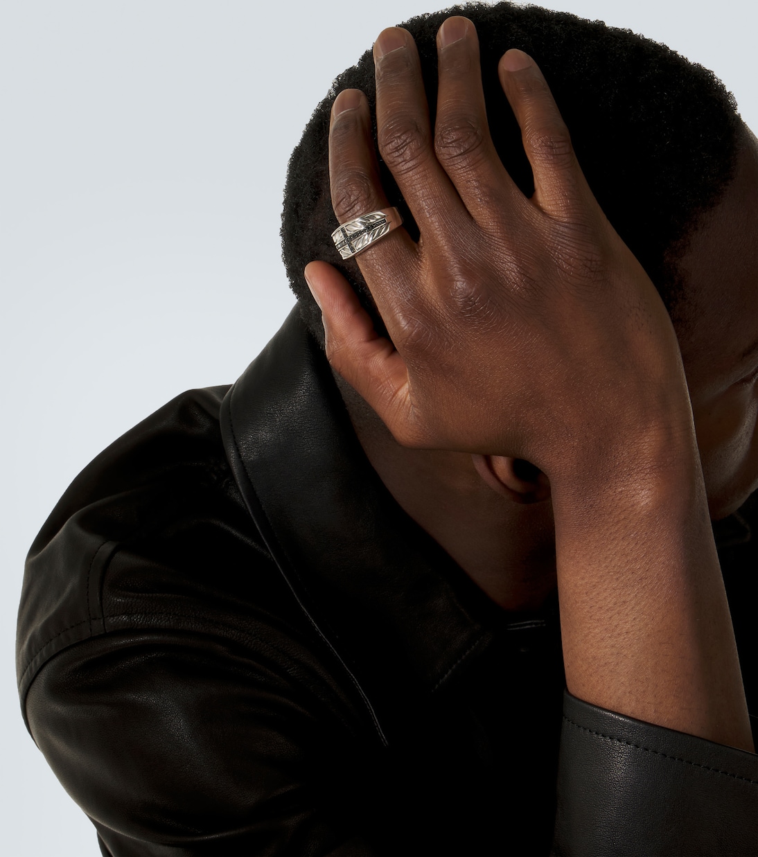 Ring Chevron aus Sterlingsilber mit Diamanten | David Yurman