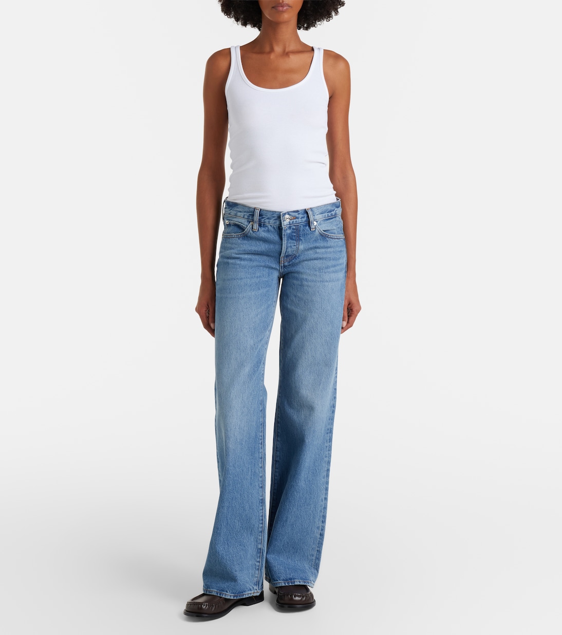 Wide-Leg Jeans The Grey | Frame