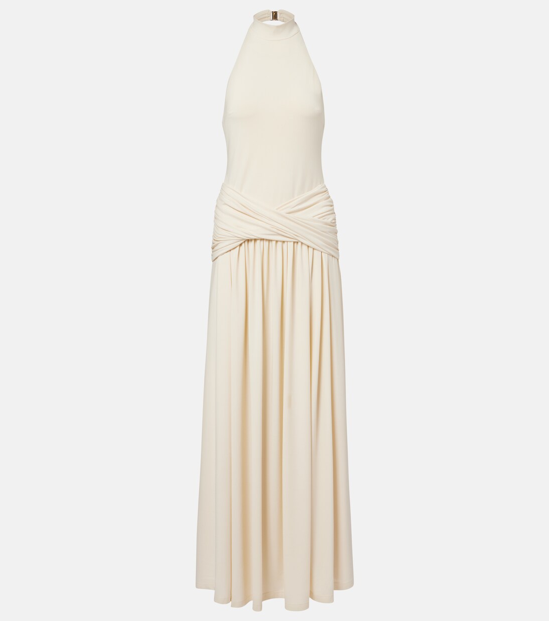 Zoya draped halterneck maxi dress | Bananhot