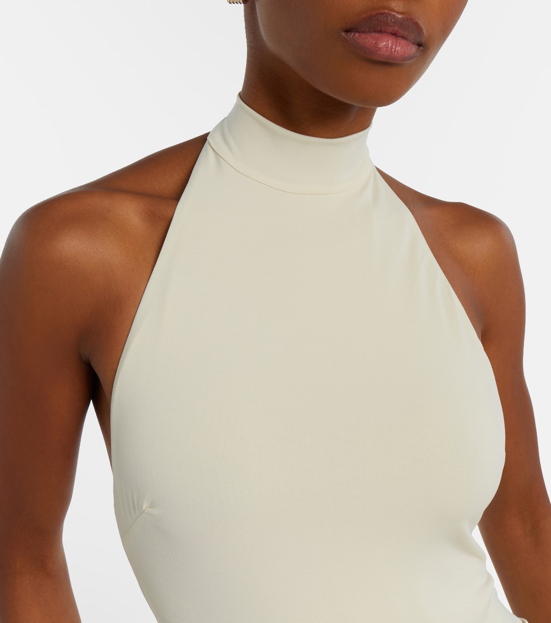 Zoya draped halterneck maxi dress | Bananhot