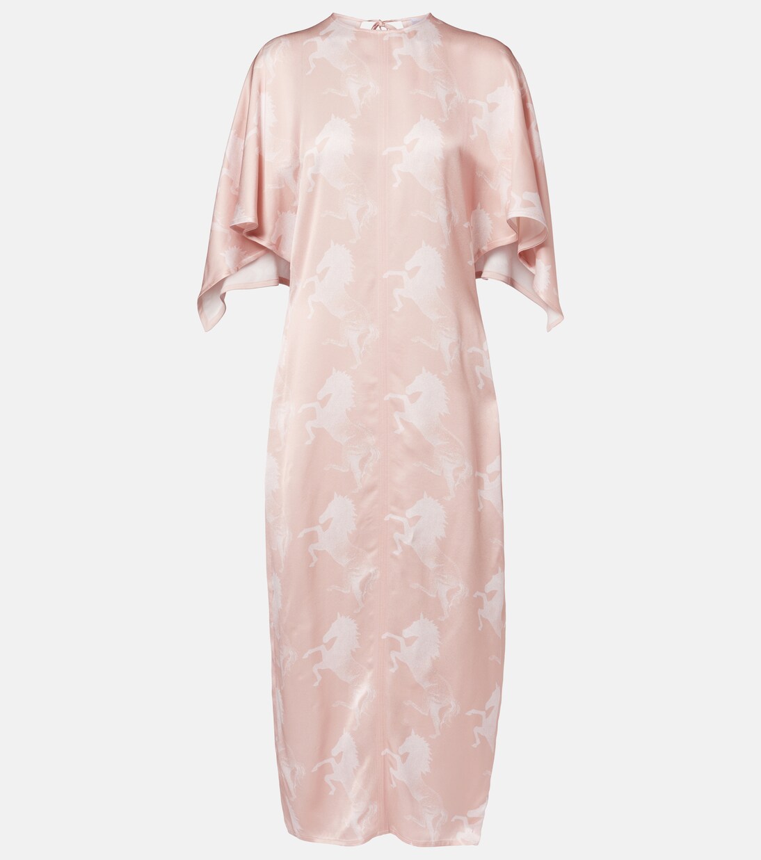 Bedrucktes Midikleid aus Satin | Stella McCartney