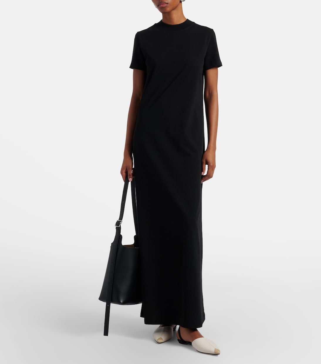 Vestido largo Malo de jersey de algodón | The Frankie Shop