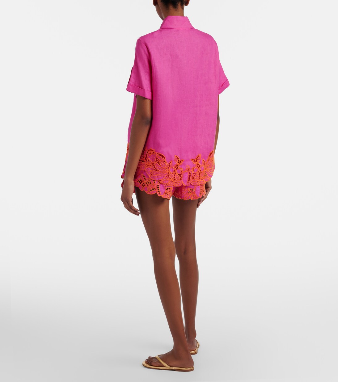 Bestickte Shorts aus Leinen | Farm Rio