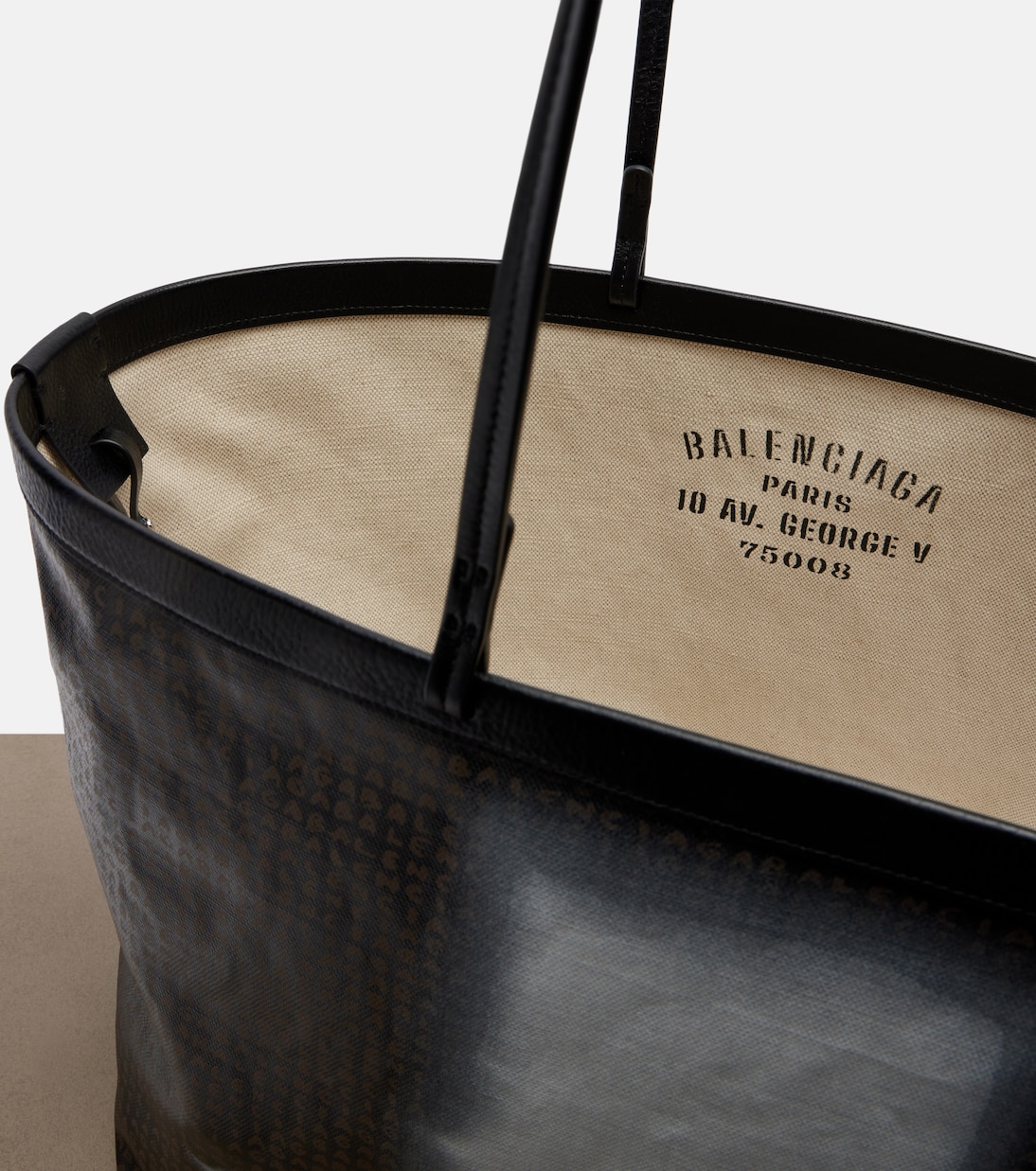 Tote Bag Snob Large aus Canvas mit Leder | Balenciaga