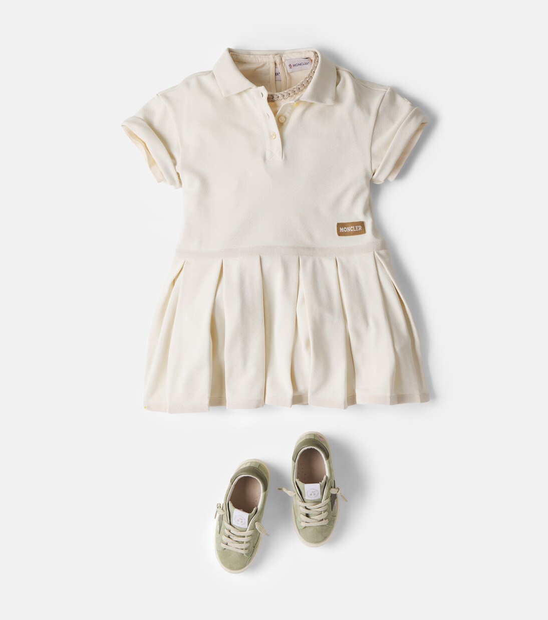 Pleated polo dress | Moncler Enfant