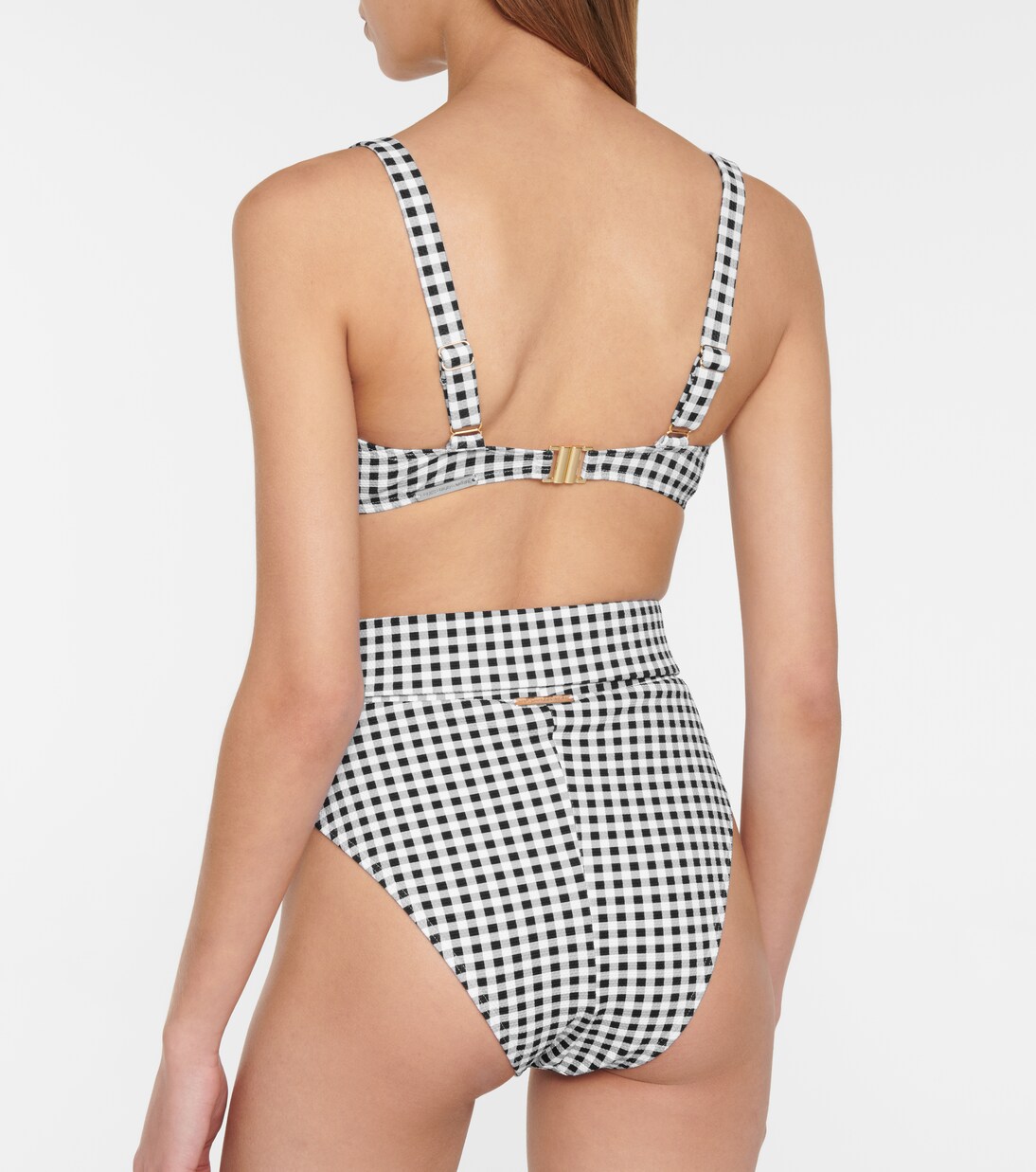 Culotte de bikini Ursula à carreaux | Alexandra Miro