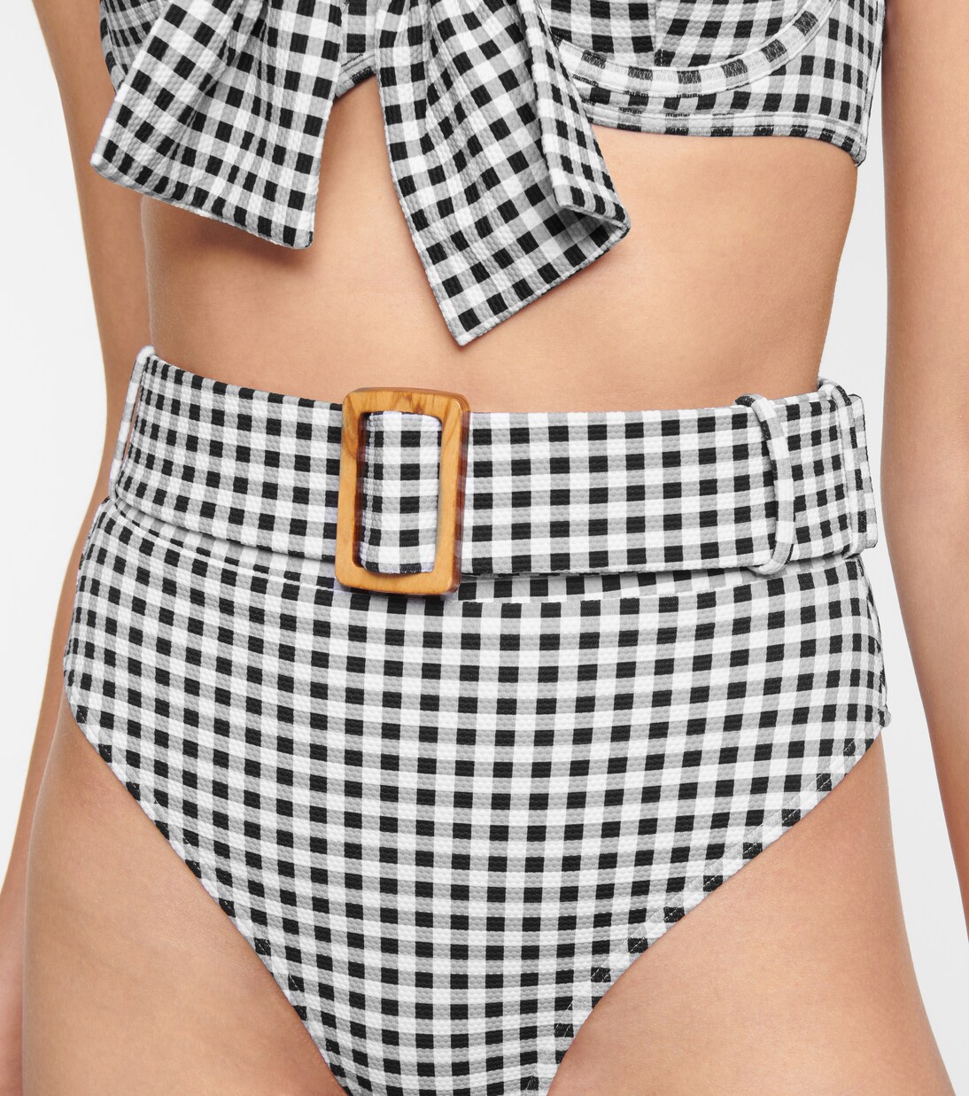 Culotte de bikini Ursula à carreaux | Alexandra Miro