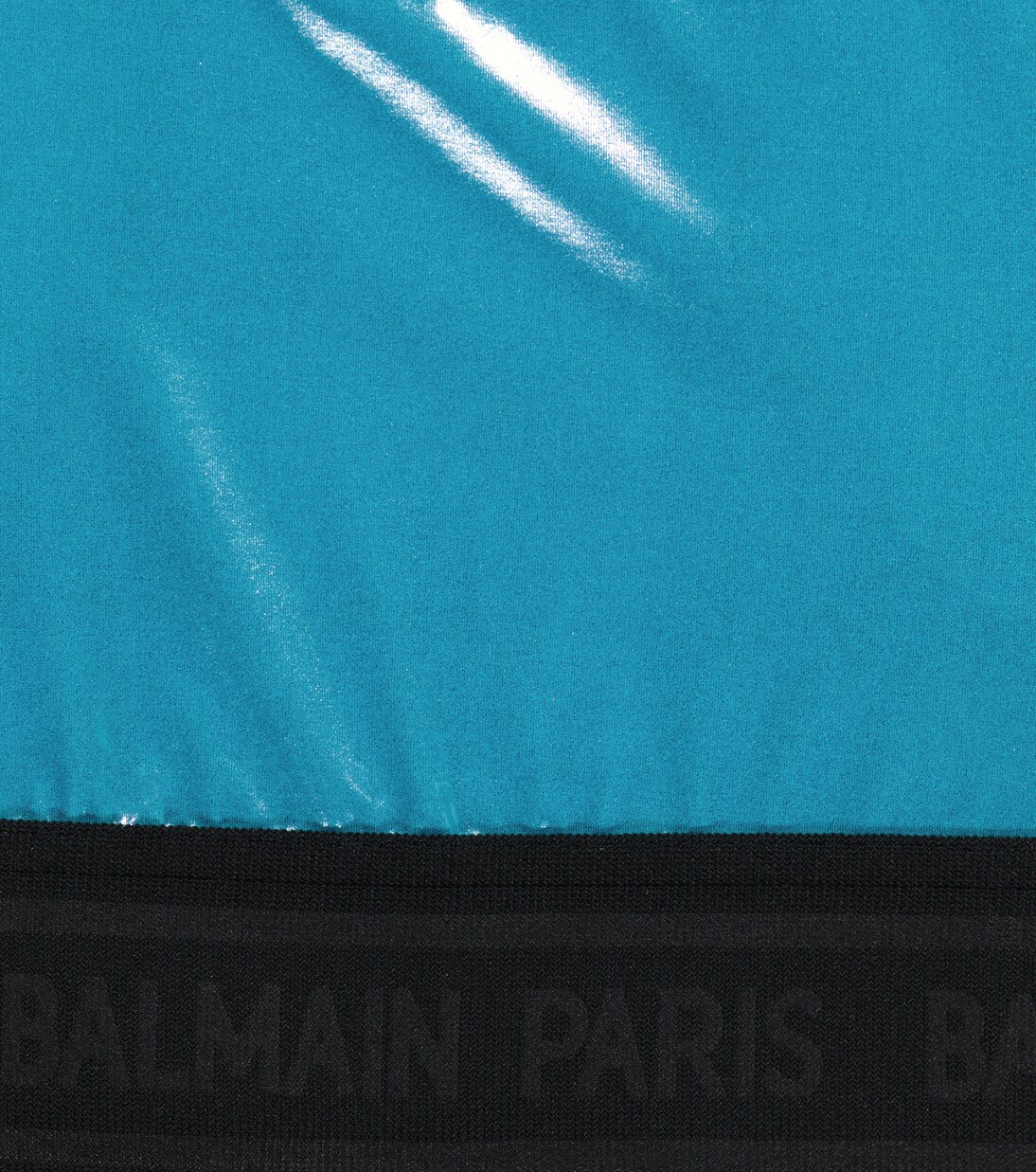 Metallic crop top | Balmain Kids