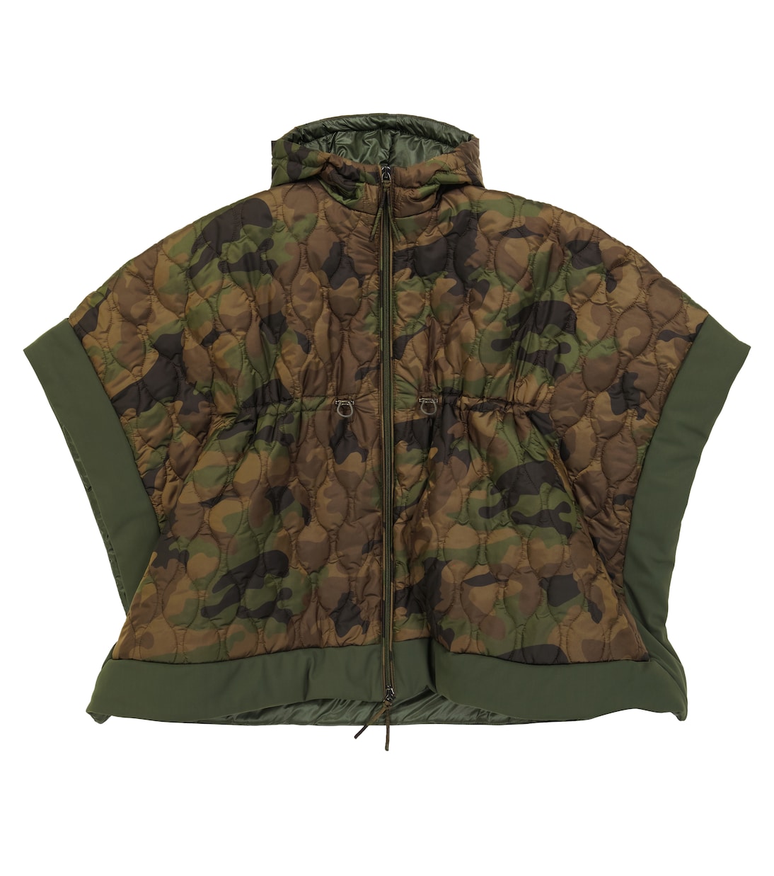 Hooded camouflage cape | Il Gufo