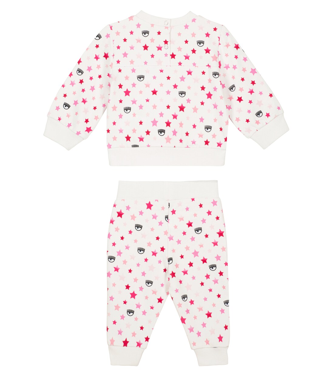 x Chiara Ferragni Baby printed sweater and sweatpants set | Monnalisa