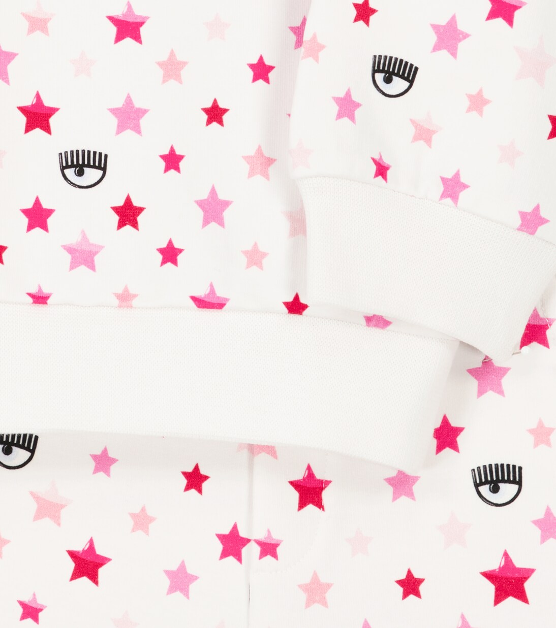 x Chiara Ferragni Baby printed sweater and sweatpants set | Monnalisa