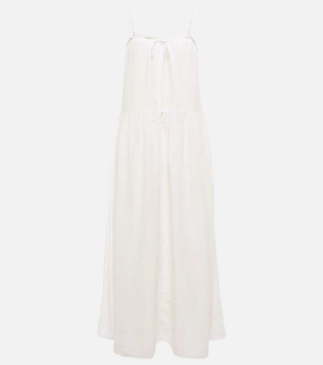 Robe longue Farrah en coton et soie | Velvet