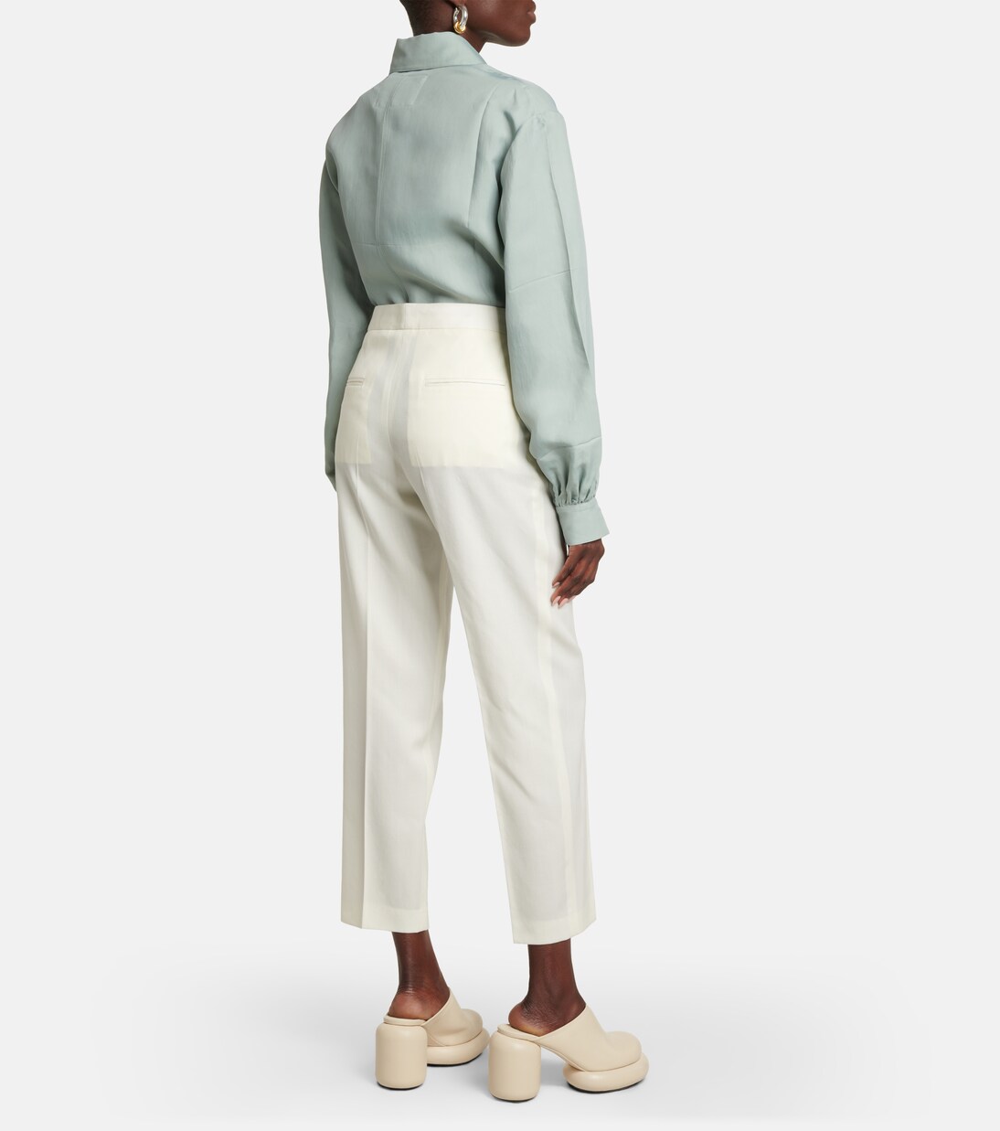 Pantalon droit en laine | Jil Sander