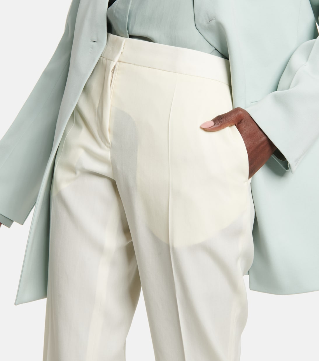 Pantalon droit en laine | Jil Sander
