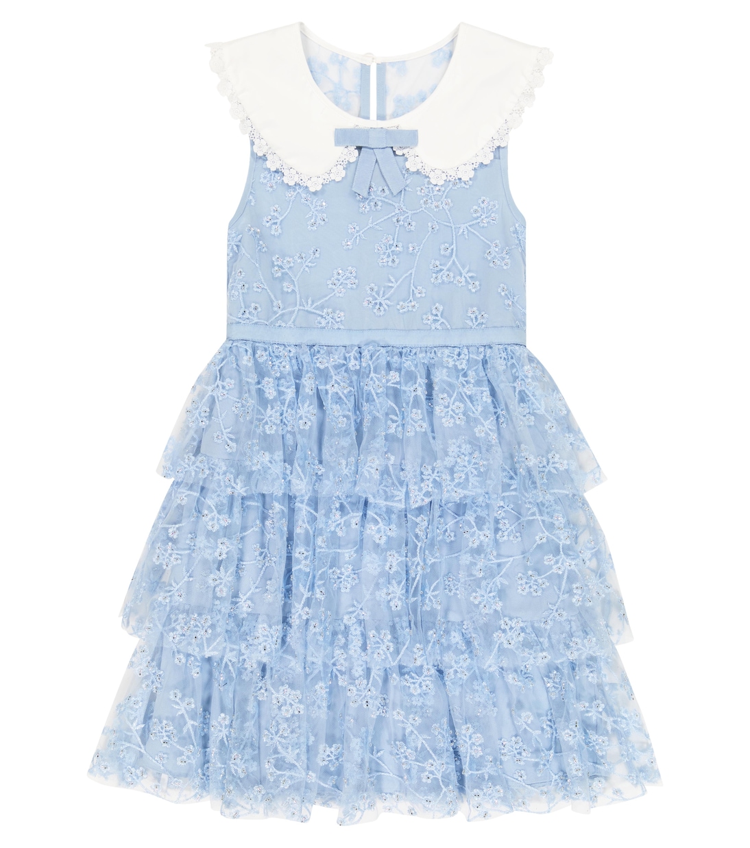 Embroidered floral dress | Self-Portrait Kids