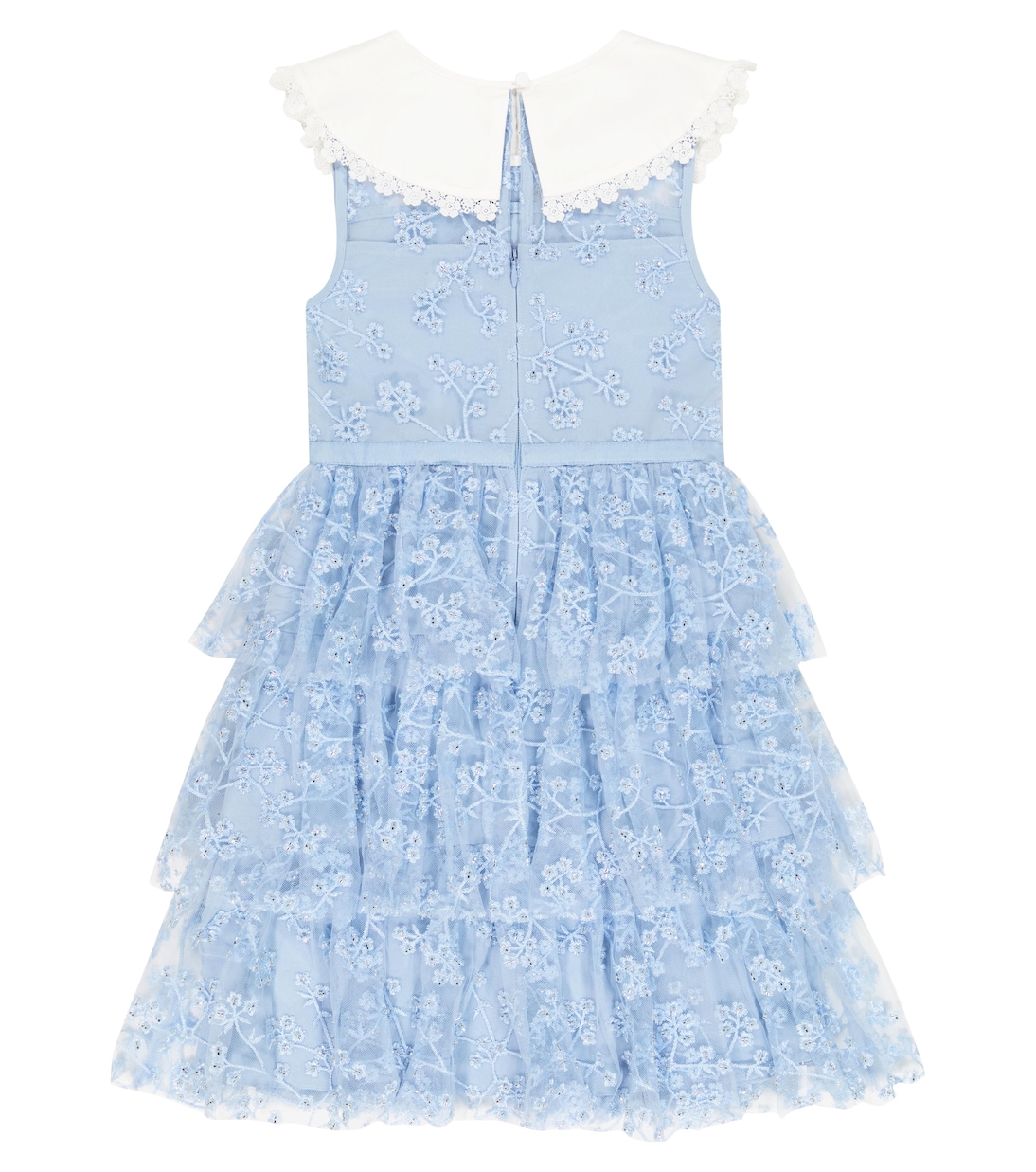 Embroidered floral dress | Self-Portrait Kids