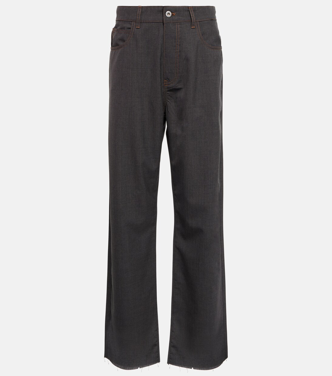 Mid-Rise-Hose aus Schurwolle | Miu Miu