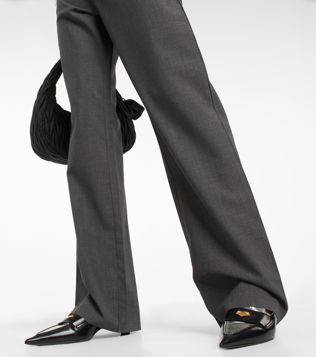 Mid-Rise-Hose aus Schurwolle | Miu Miu