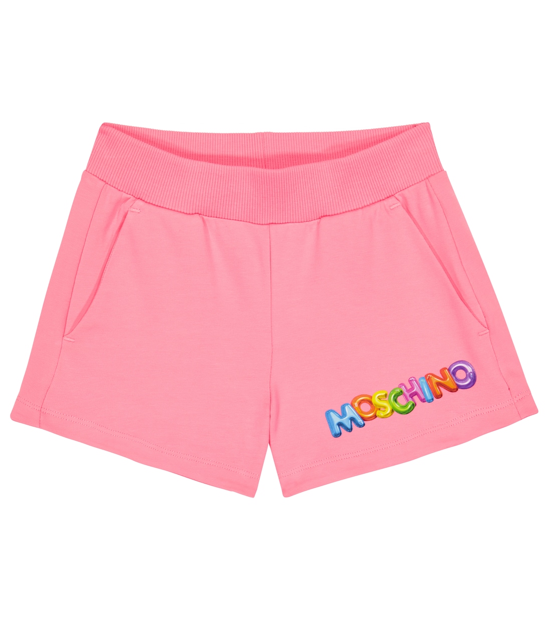 Logo cotton-blend jersey shorts | Moschino Kids