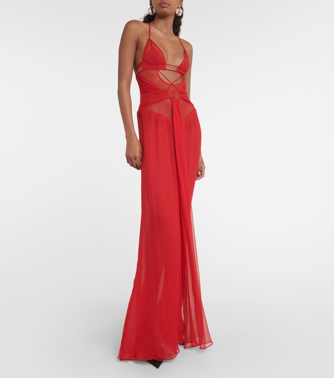 Pumps slingback in raso | Nensi Dojaka