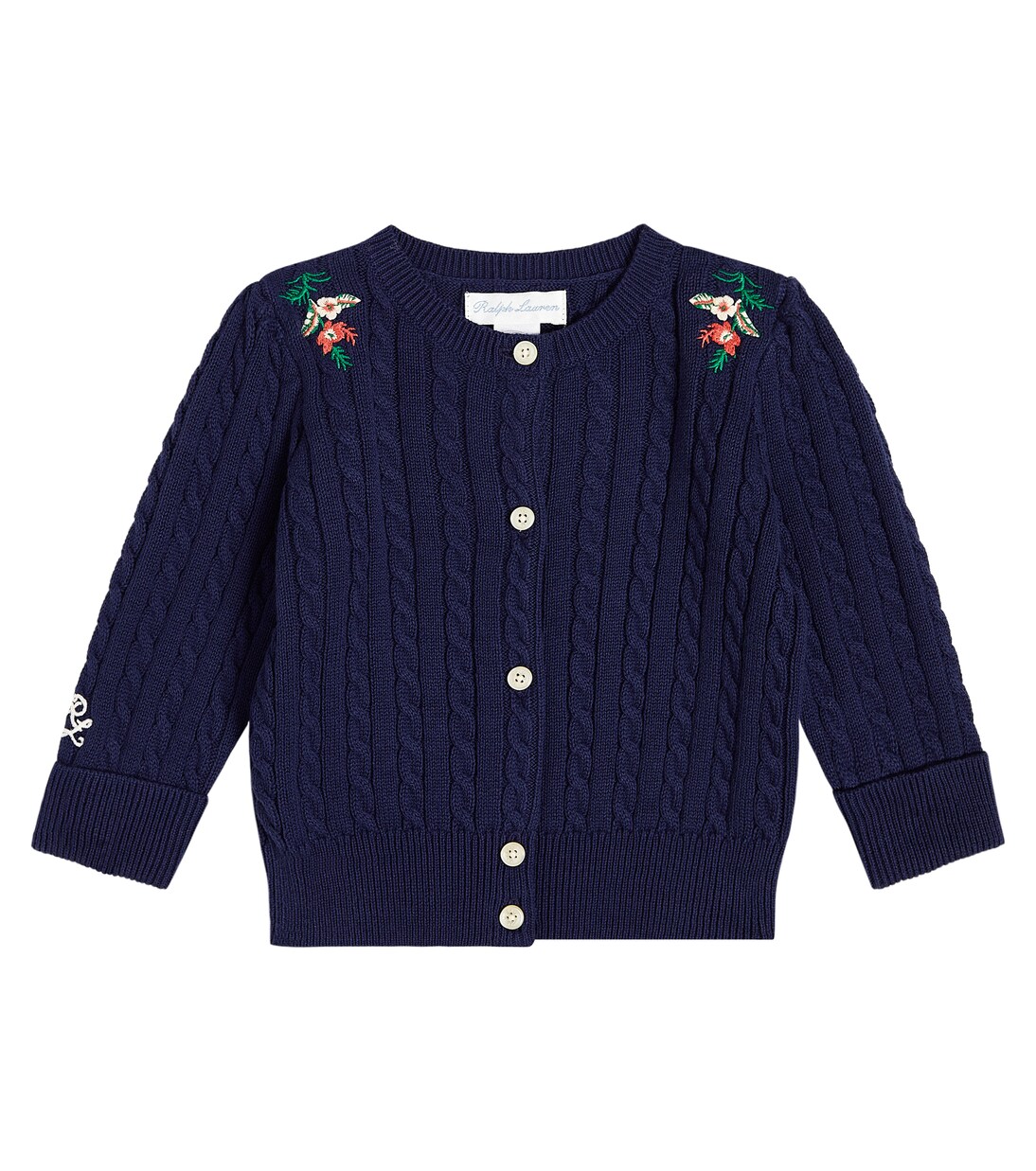 Baby cable-knit cotton cardigan | Polo Ralph Lauren Kids