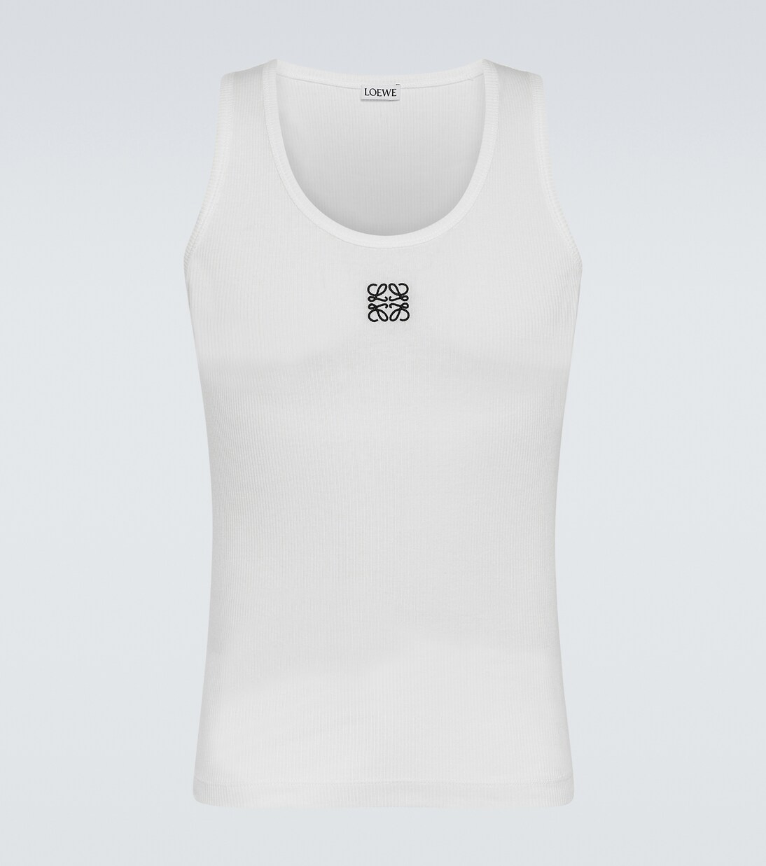 Anagram cotton-blend jersey tank top | Loewe