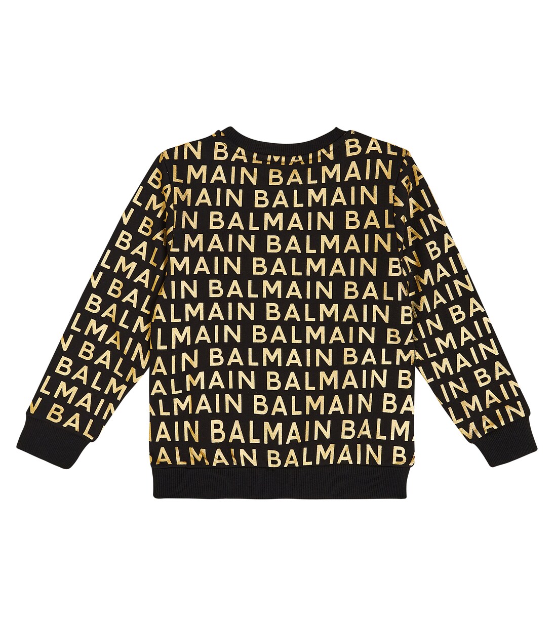Logo printed cotton sweatshirt | Balmain Kids