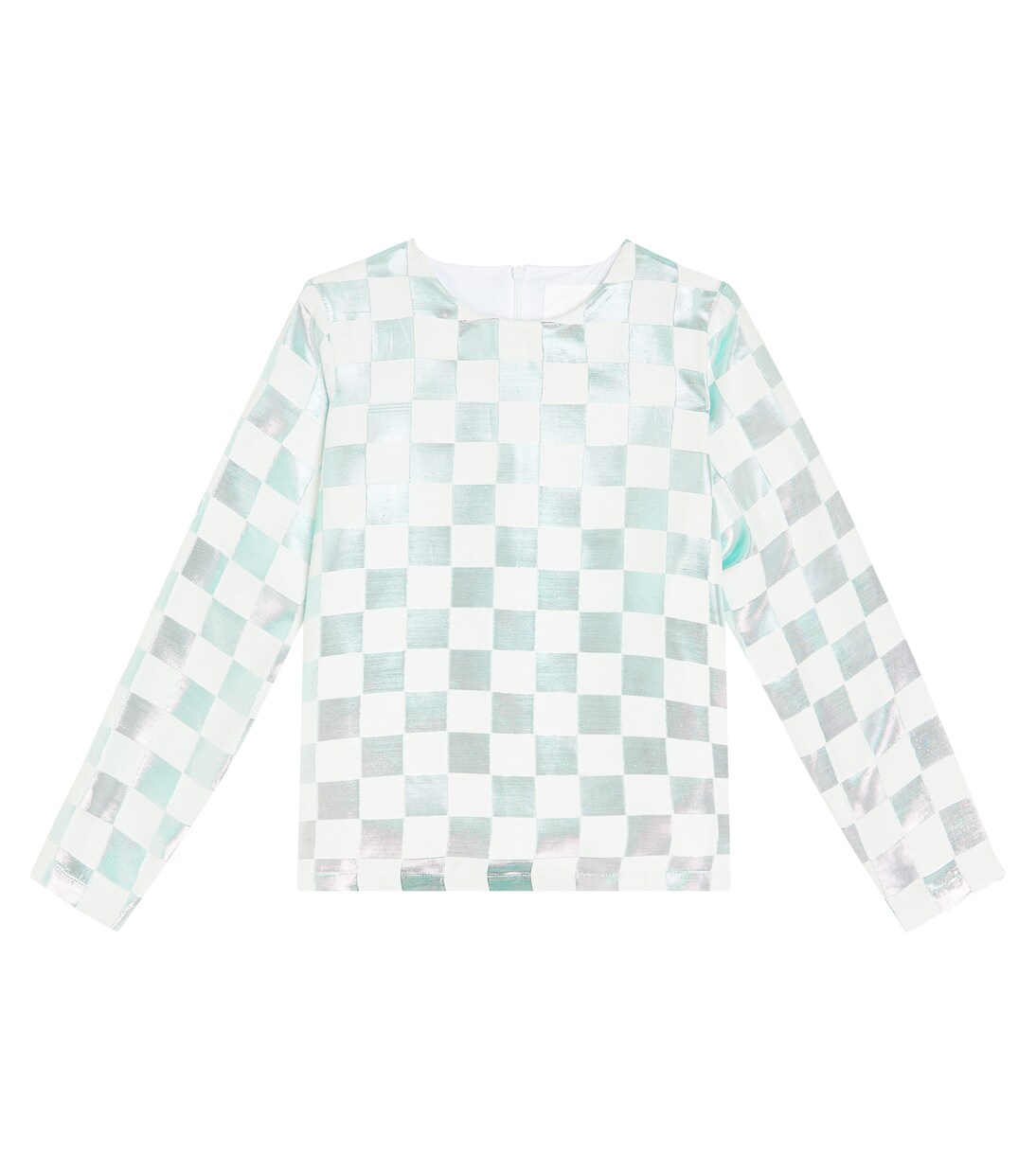 Bow-detailed metallic top | Caroline Bosmans