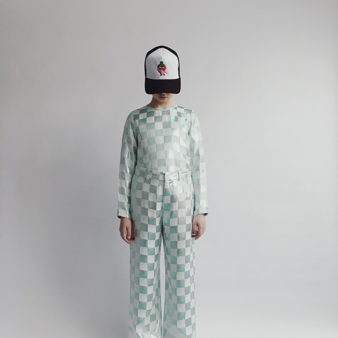 Bow-detailed metallic top | Caroline Bosmans